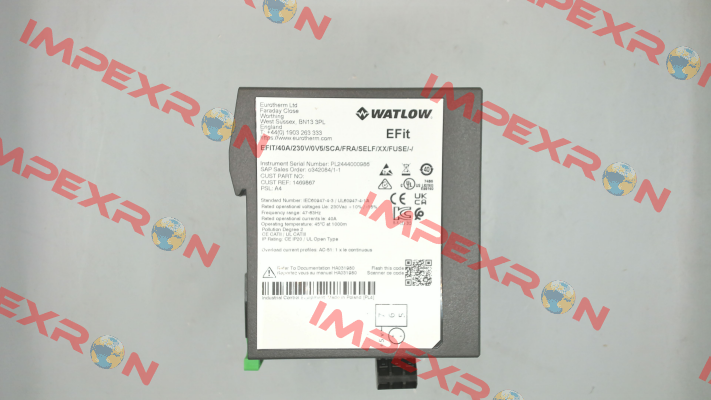 EFIT 40A/230V/0V5/SCA/FRA/SELF/XX/FUSE/-/ Eurotherm