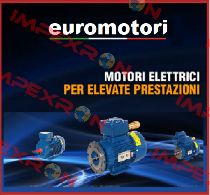 230/400V/3PH/50HZ 2P 1.5KW B5/90 IE2 IP55, TYPE 90S-2.  Euromotori