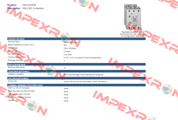 100-C97KF00 Allen Bradley (Rockwell)