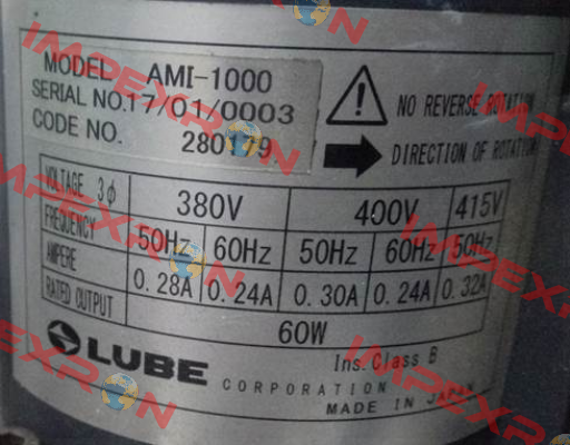 AMI-1000 Lube