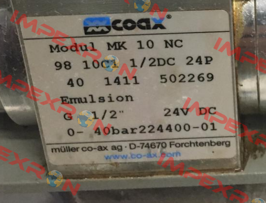 MK 10 NC (502269) Coax