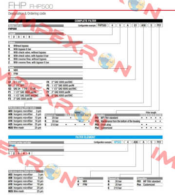 FHP-500-4-B-A-F5-A10-N-P02 MP Filtri