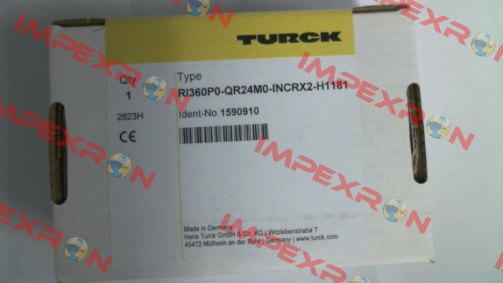 p/n: 1590910, Type: RI360P0-QR24M0-INCRX2-H1181 Turck